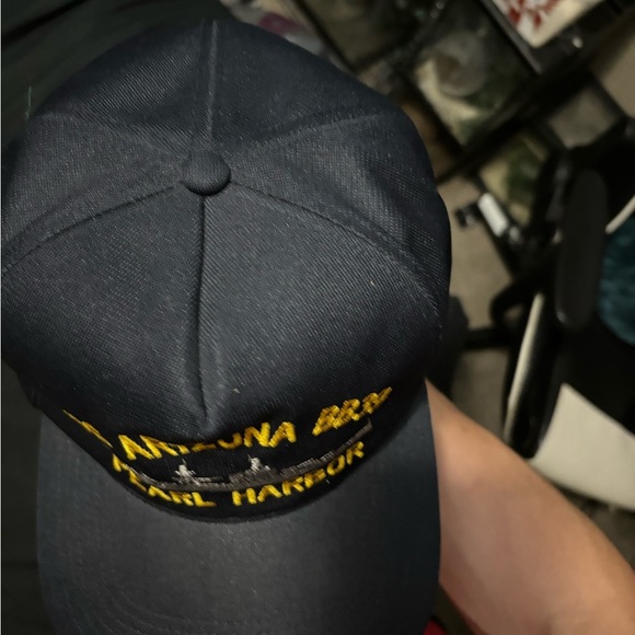 Vintage Blue USS ARIZONA BB39 PEARL HARBOR Unisex Hat Adjustable By NorthstarUSA - Picture 5 of 12